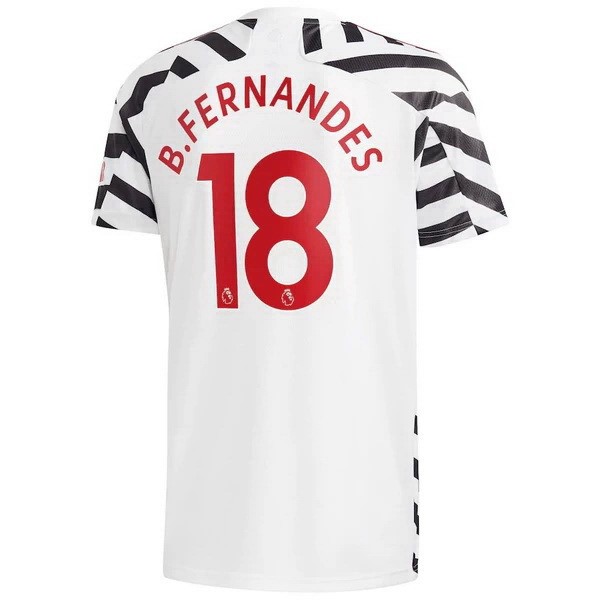 Maglia Manchester United NO.18 B. Fernandes Third 20/21 Bianco